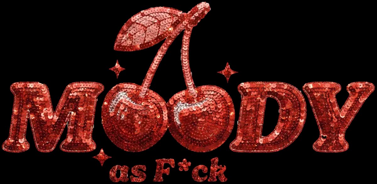 Faux Sequin Texture Logo Design Example