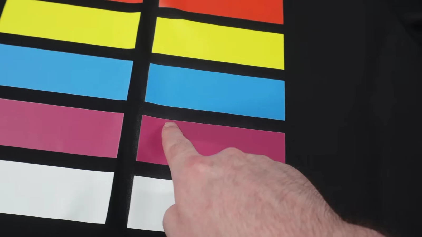 Visible residue on shirt after black DTF powder press test