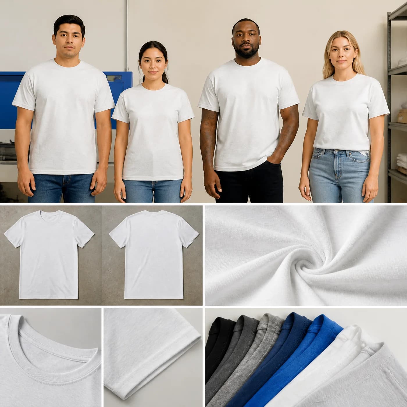 DryBlend classic fit comparison across different body builds